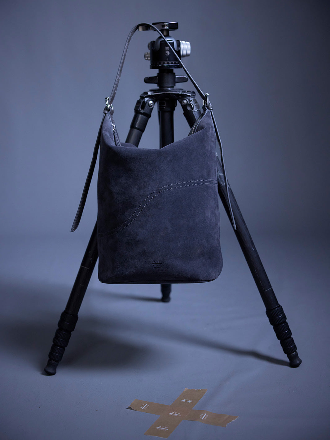 Tolve Peltro Suede/Printed Lizard Tote bag