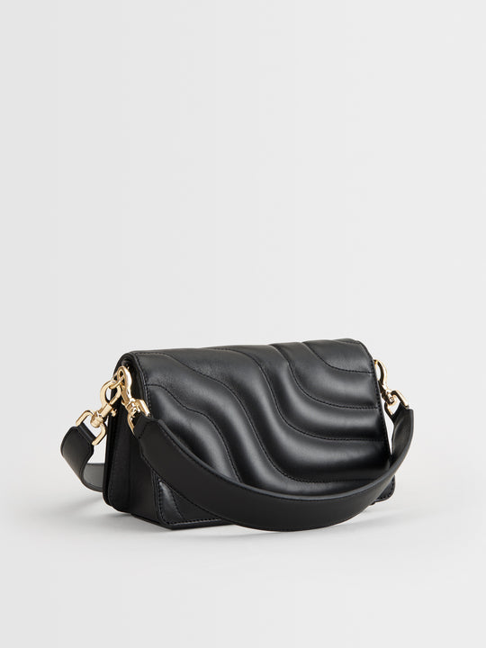 Assisi Black Quilted Nappa Shoulder Bag – ATP Atelier
