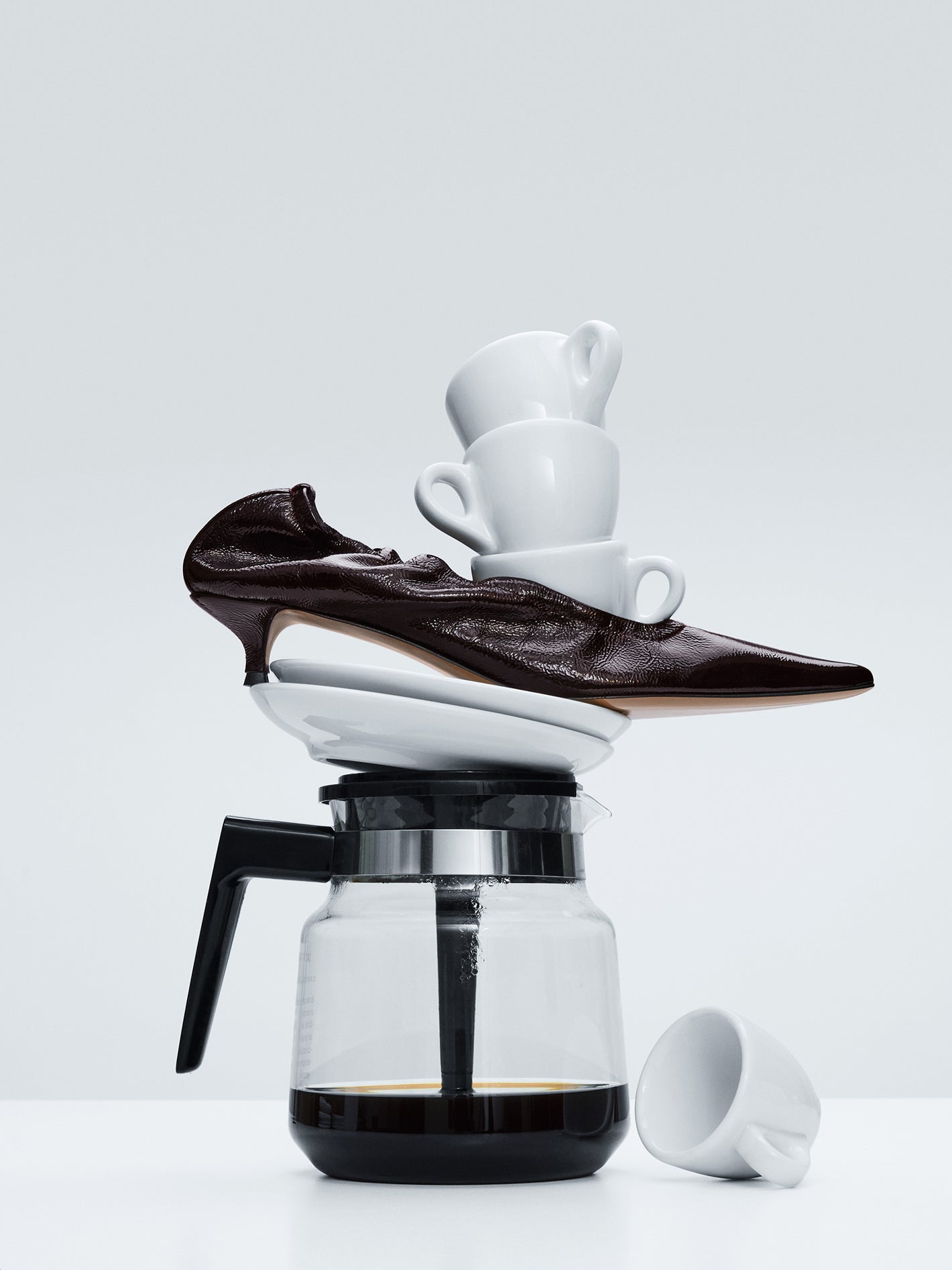 Valfurva Walnut Naplak Leather Pumps