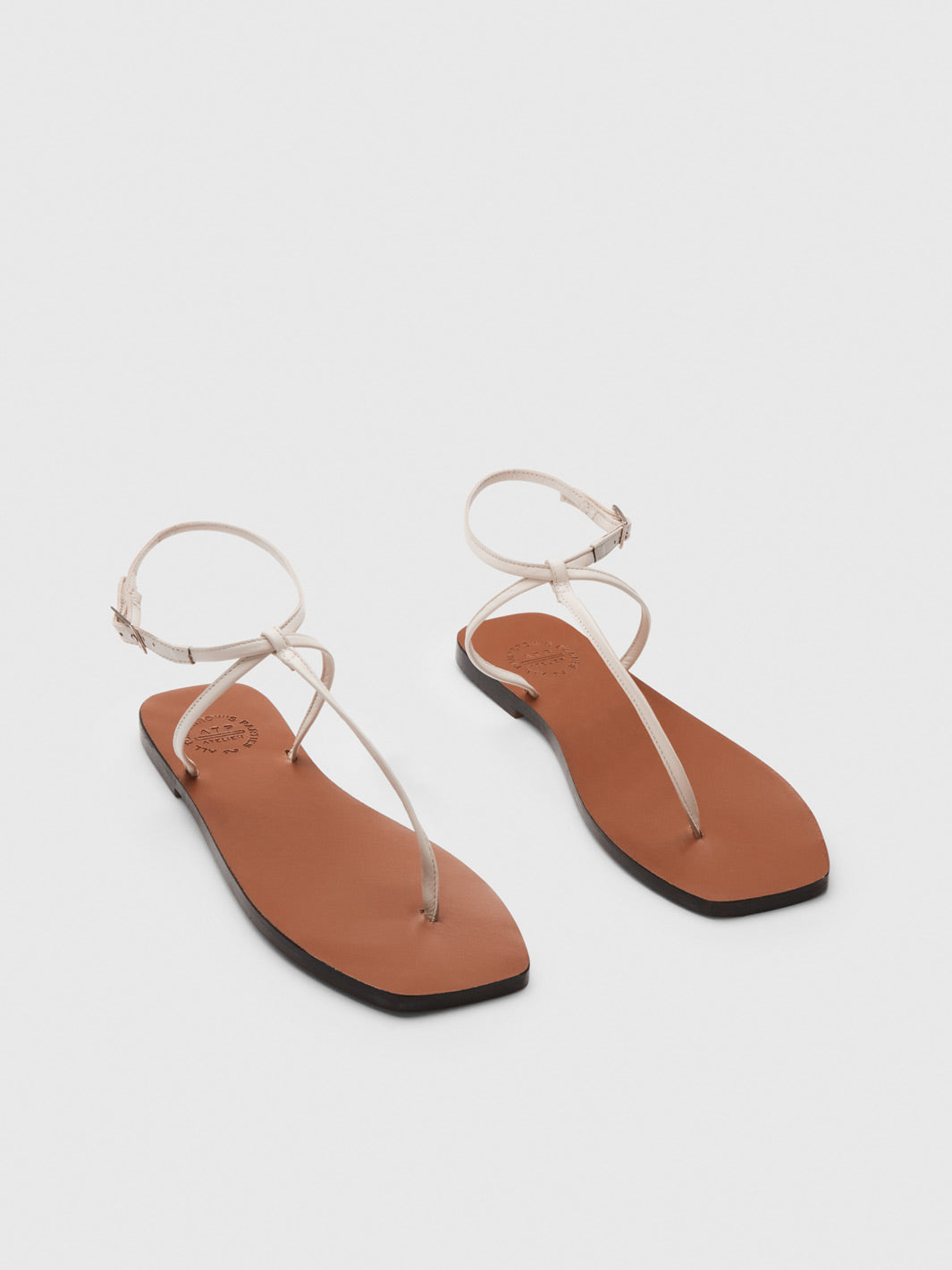 Alassio Linen Nappa Flat sandals
