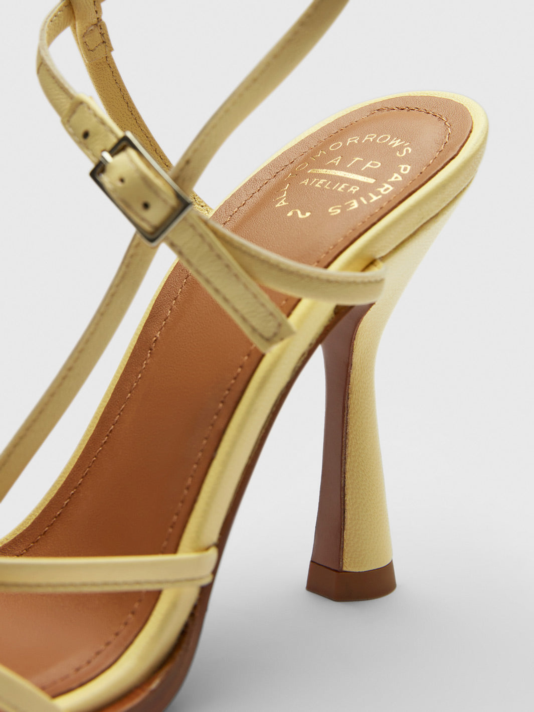 Amalfi Lemonade Nappa Strappy heeled sandals