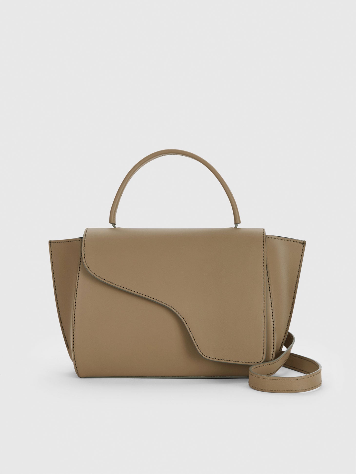 Arezzo Moss Leather Handbag