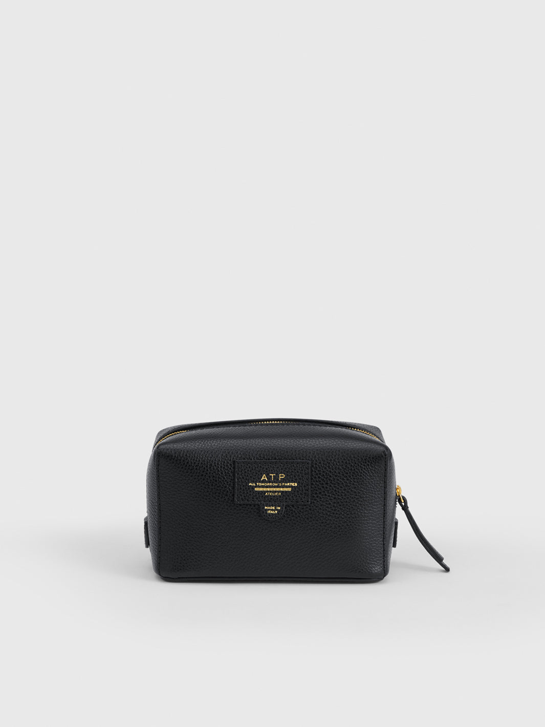 Capanne Grained Leather Beauty Bag