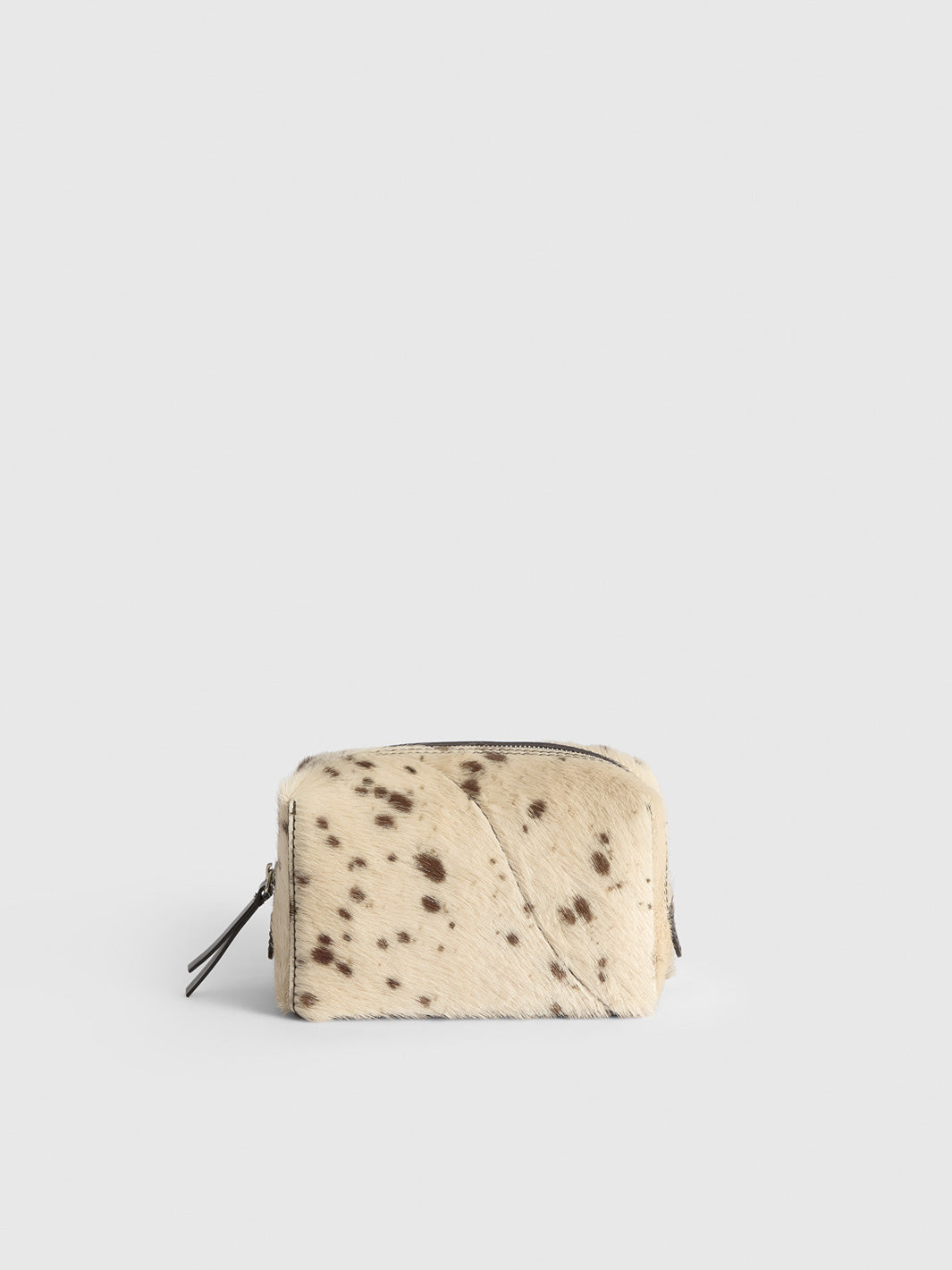 Capanne Mandorla Printed Mini Cow Beauty Bag