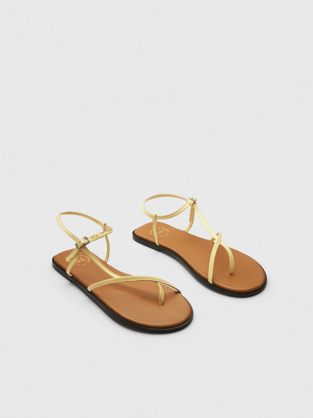 Capri Lemonade Nappa Flat sandals