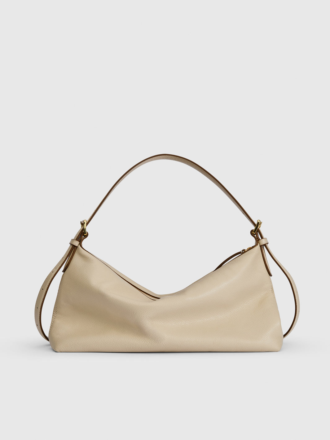 Castellare Mandorla Grained Leather Shoulder bag