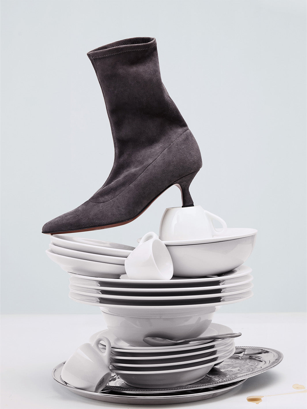 Cerone Peltro Suede Stretch Boots