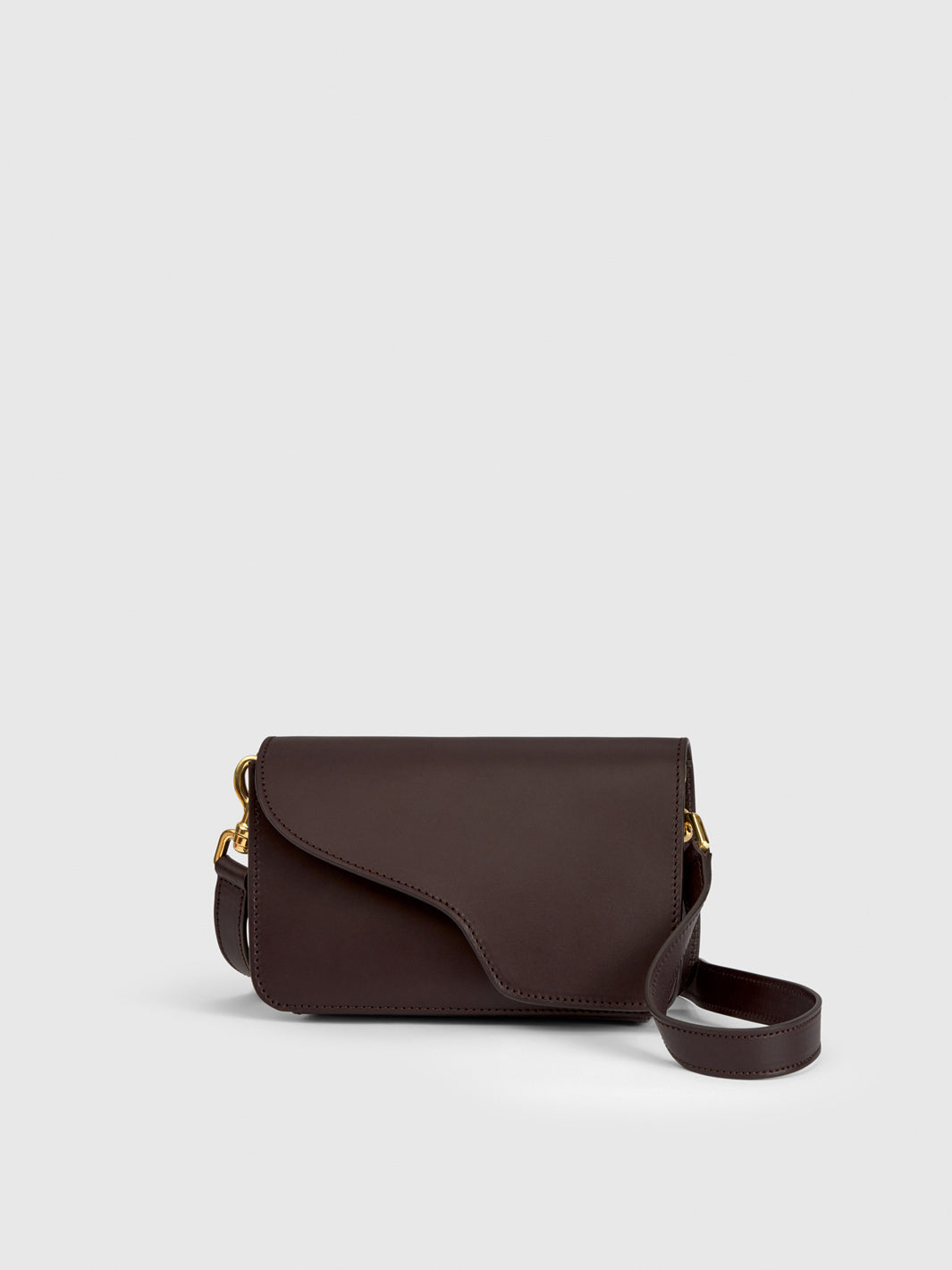 Corsina Walnut Leather Shoulder bag