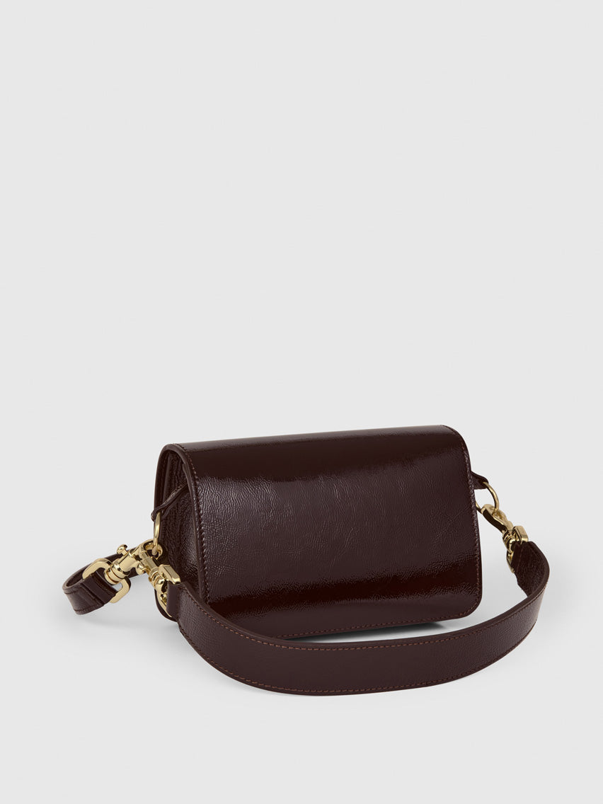 Corsina Walnut Naplak Leather Shoulder bag