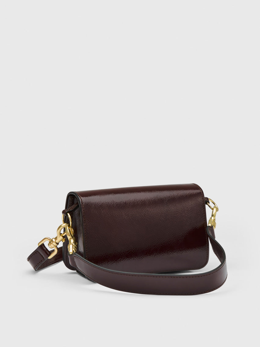 Corsina Walnut Naplak Leather Shoulder bag