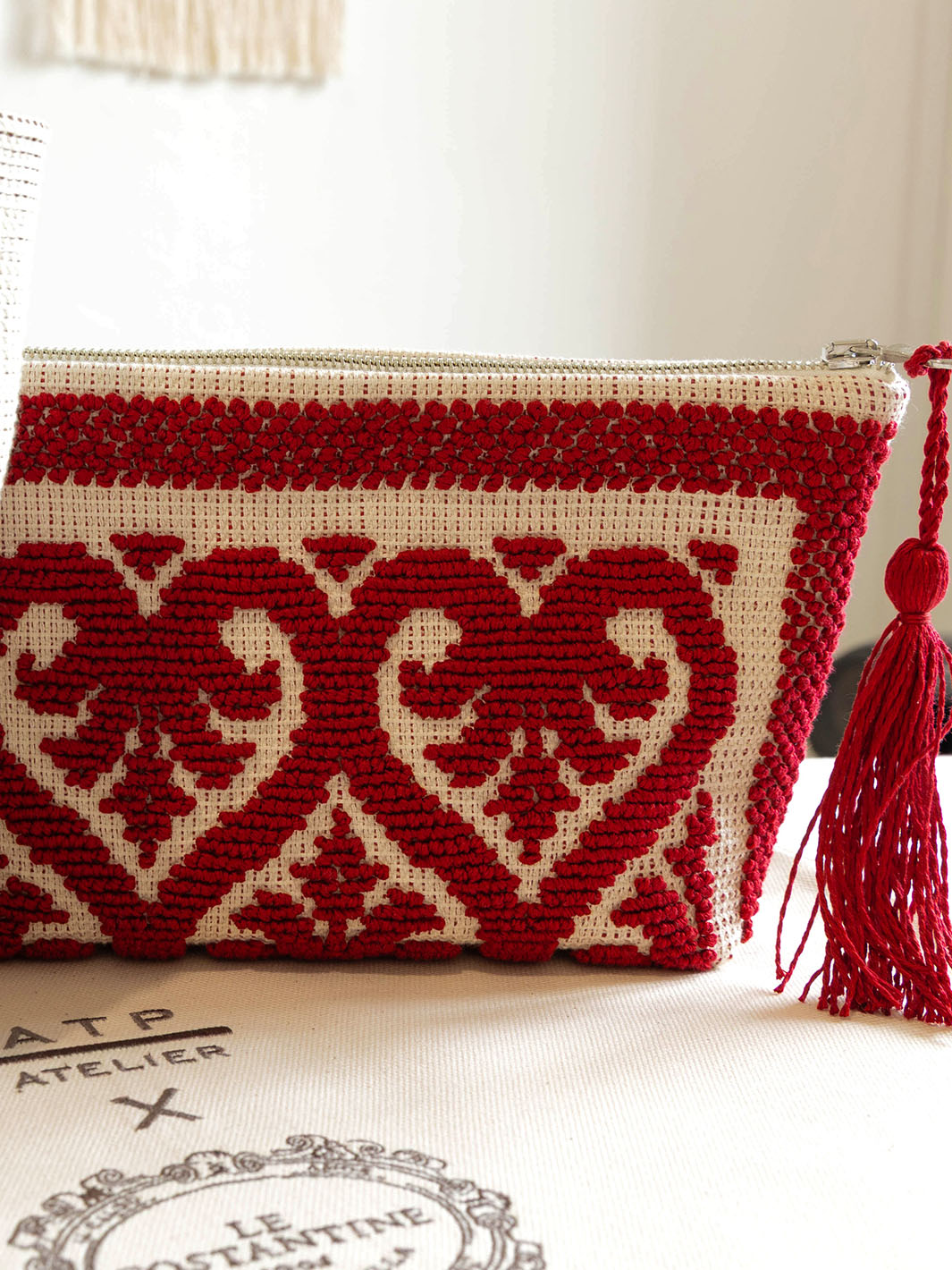 Costantine Melograno Cotton Small Pouch