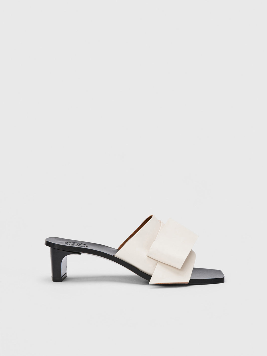 Cupello Linen Leather Heeled sandals