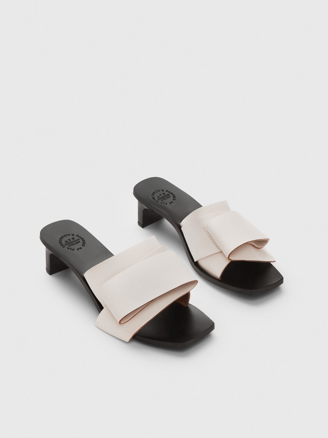 Cupello Linen Leather Heeled sandals