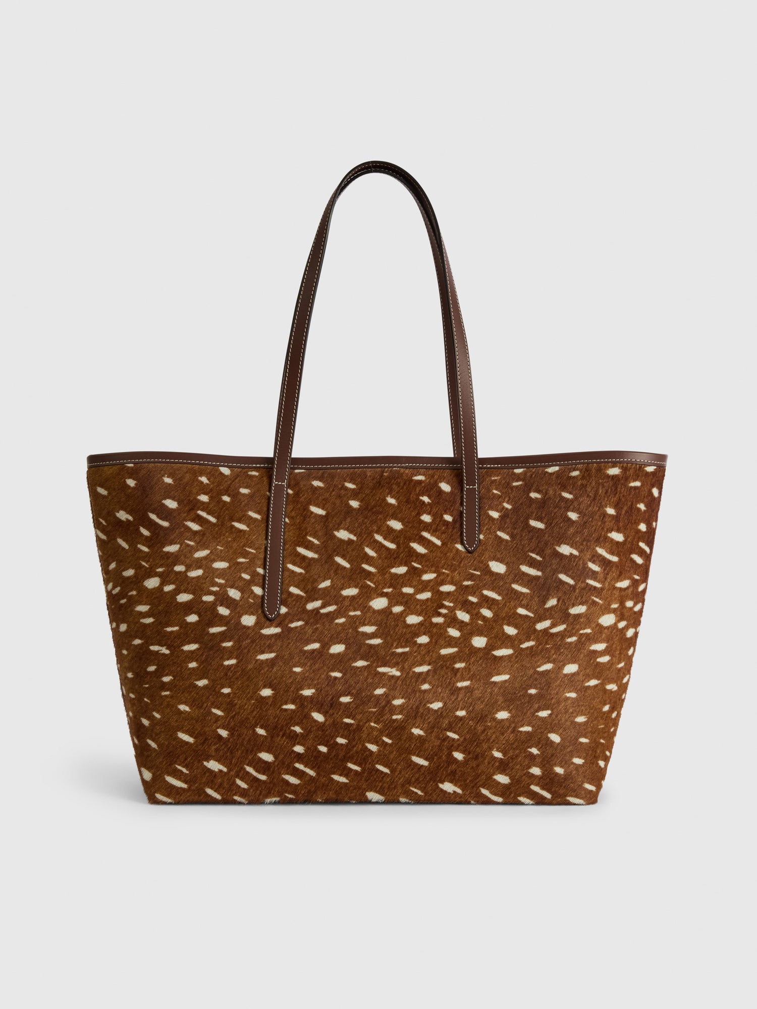 Eraclea Cannella Printed Cerbiatto/Leather Large tote bag