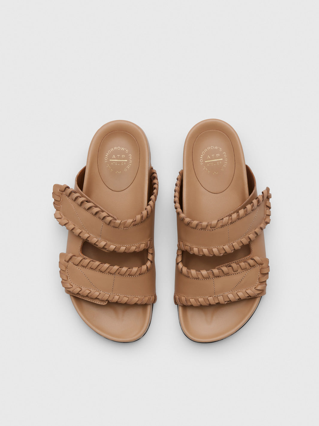 Furlo Stitch Nocciola Leather Comfy sandals