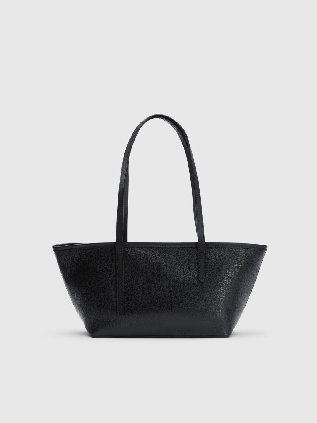 Gaiba Black Grained Leather/Leather Mini tote bag ATP Atelier