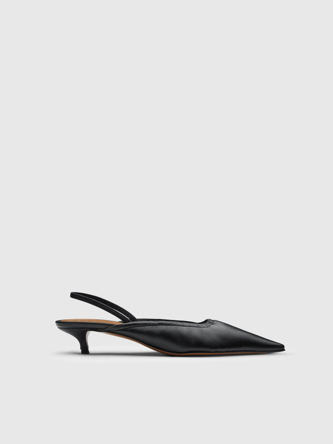 Lana Black Shiny Nappa Slingbacks