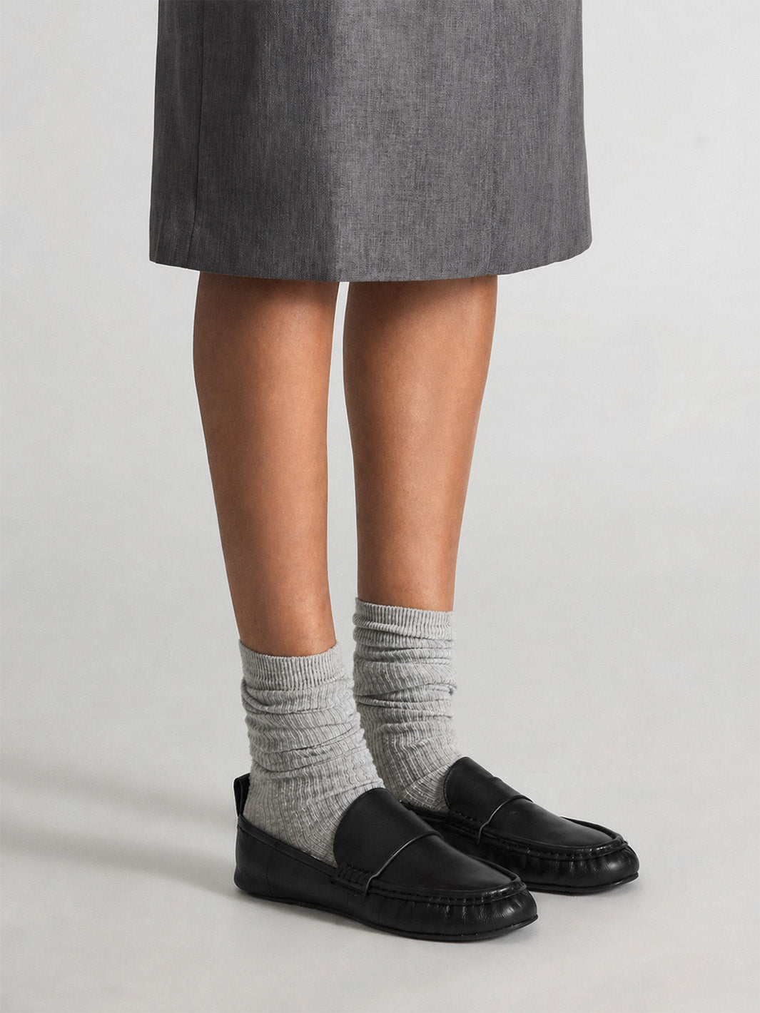 ATP Atelier 黒 レザー ローファー EU37(24cm) Loafers | ATP Atelier Official Store