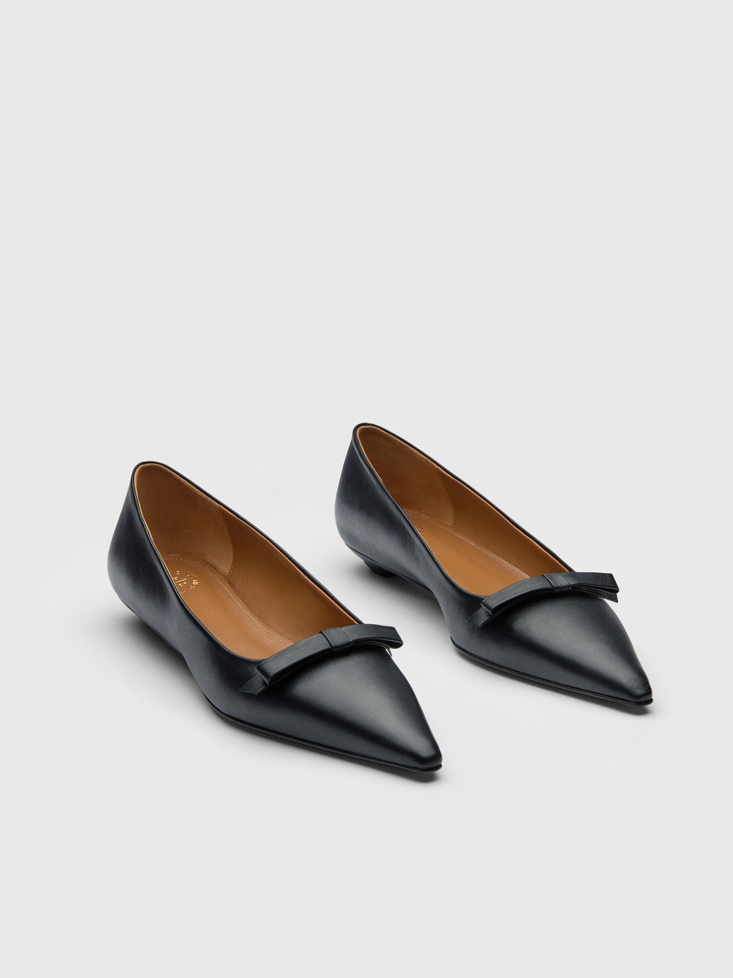 Limana Black Nappa Ballet flats