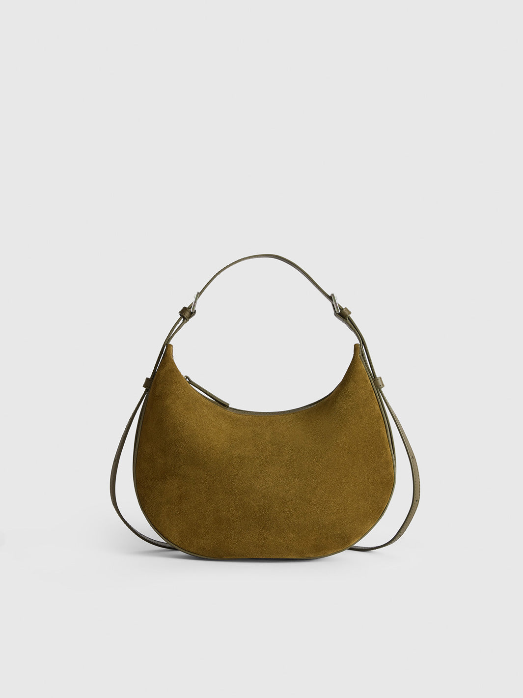 Liveri Muschio/Turtle Suede/Leather Small hobo bag
