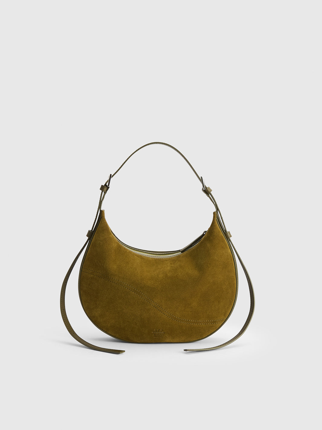 Liveri Muschio Turtle Suede Leather Small hobo bag