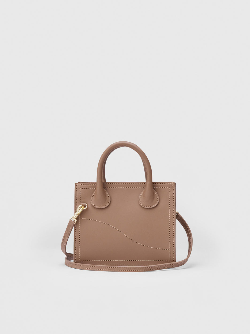 Masicelle Hazelnut Leather Mini handbag
