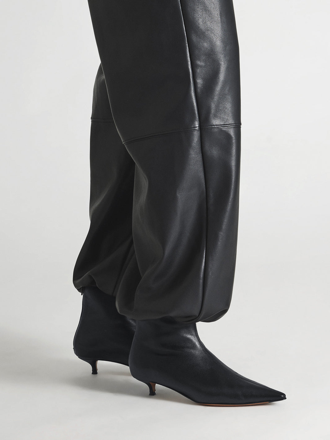 Melfi Black Shiny Nappa Ankle boots