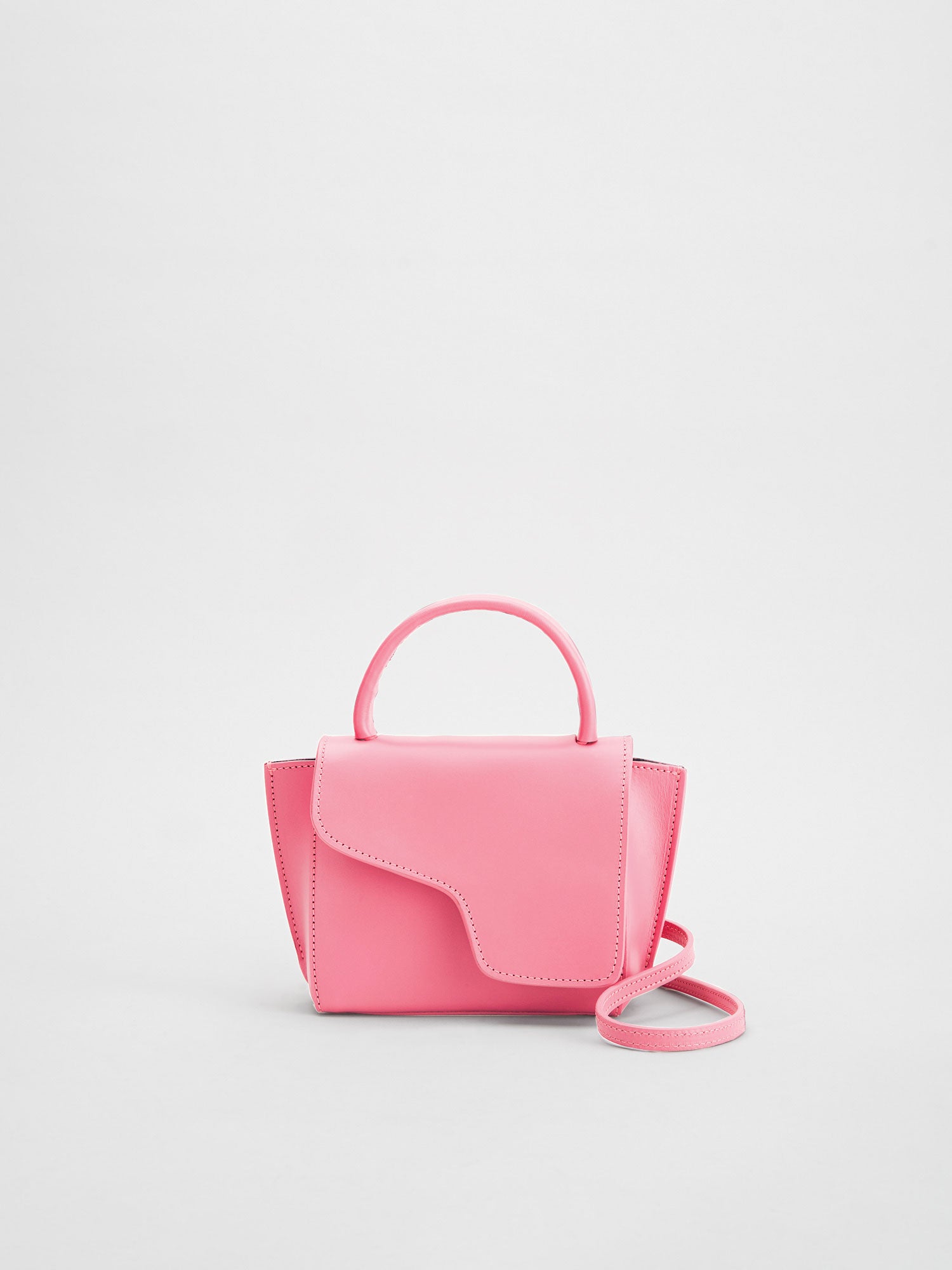 Montalcino Guava Leather Mini handbag