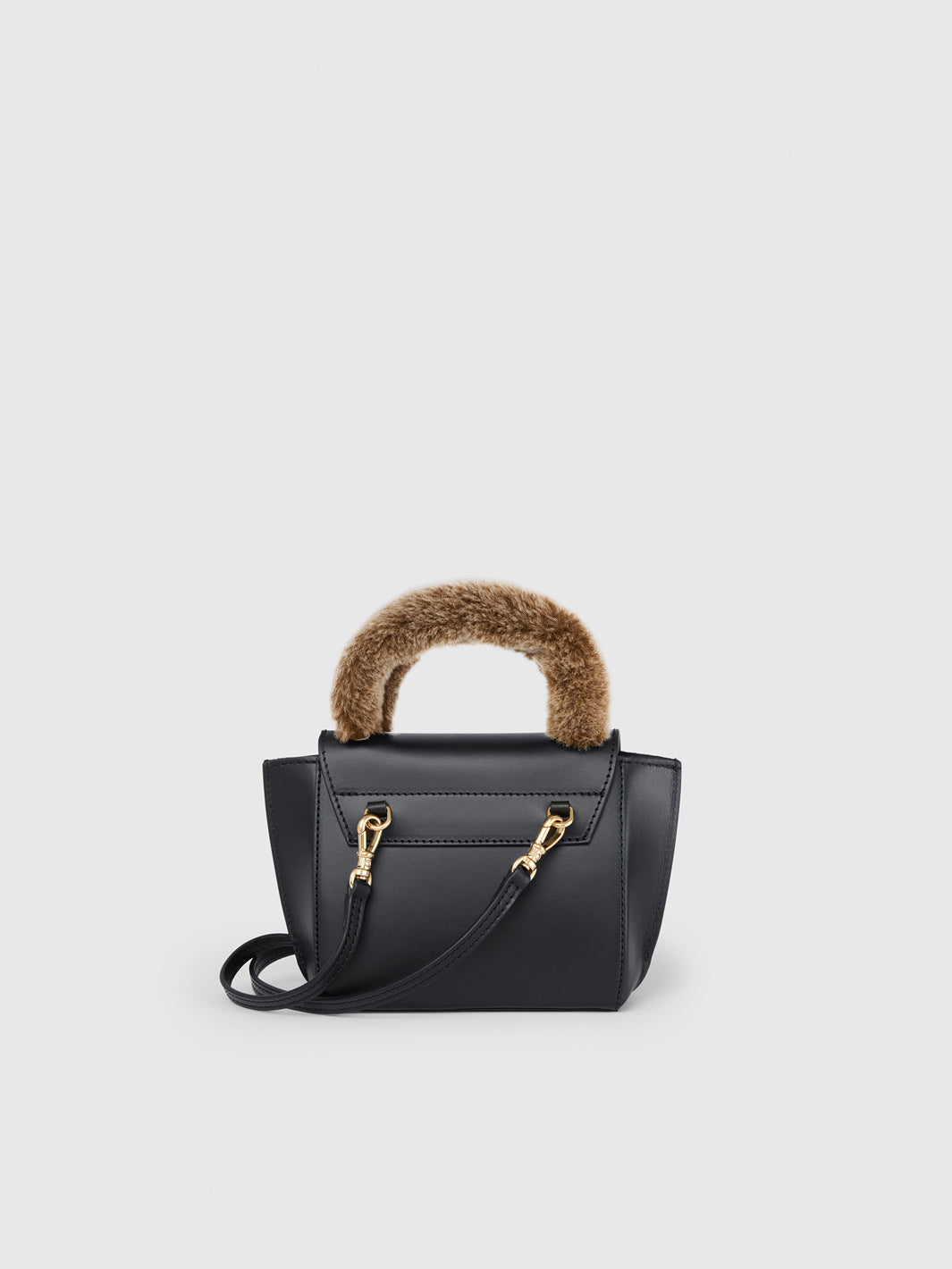 Montalcino Black/Orsetto Leather Mini handbag