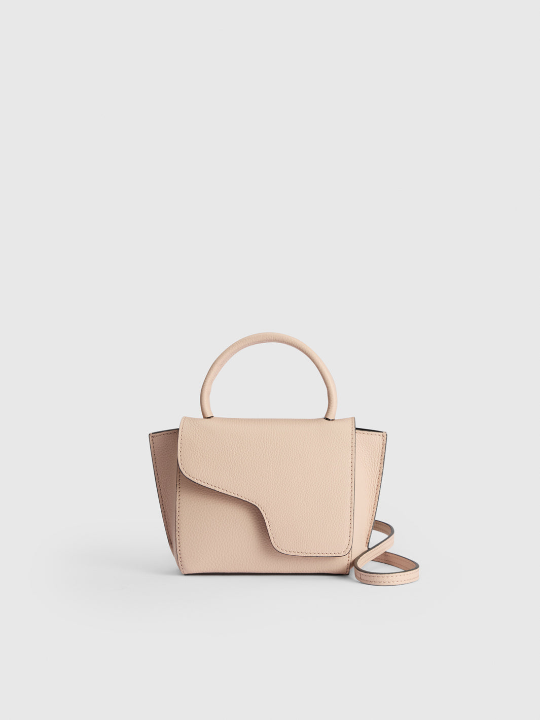 Montalcino Cipria Grained Leather Mini handbag | ATP Atelier
