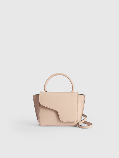 Montalcino Cipria Grained Leather Mini handbag | ATP Atelier
