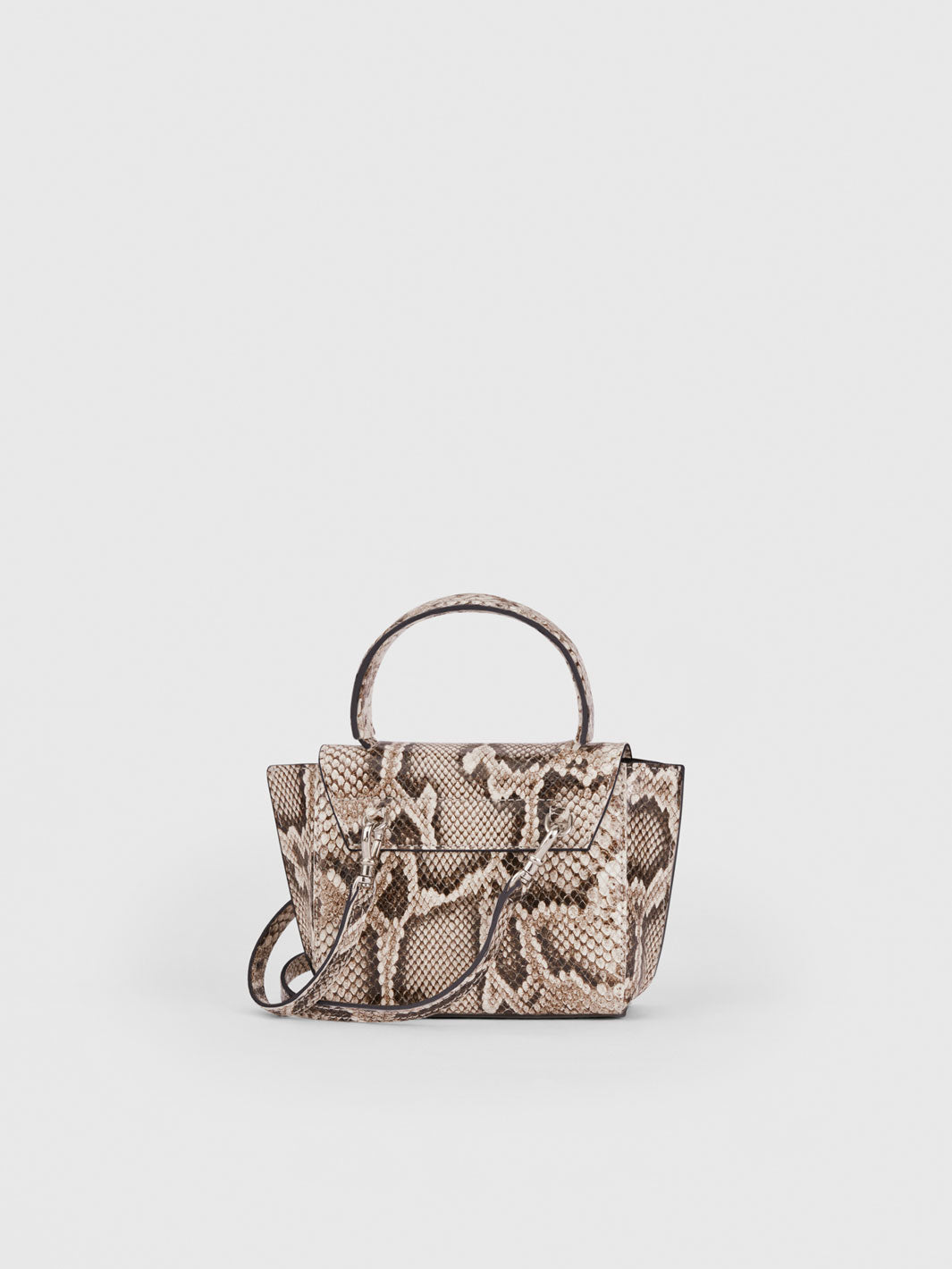 Montalcino Linen Printed Snake Mini handbag