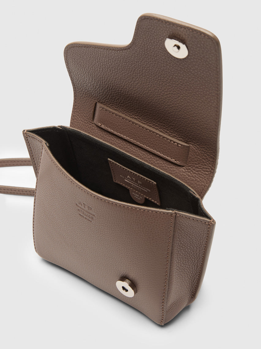 Montalcino Tahini Grained Leather Mini handbag | ATP Atelier