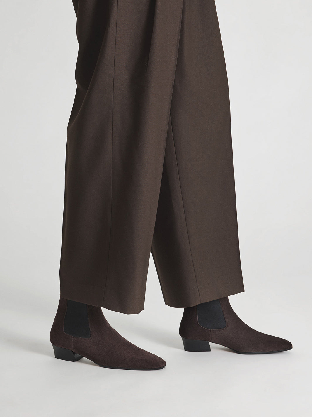 Nemoli Walnut Suede Ankle boots