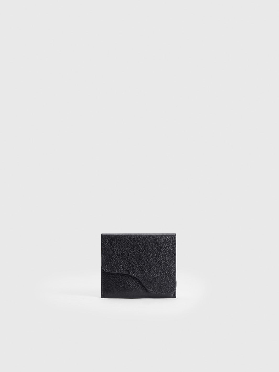 Olba Black Grained leather Wallet