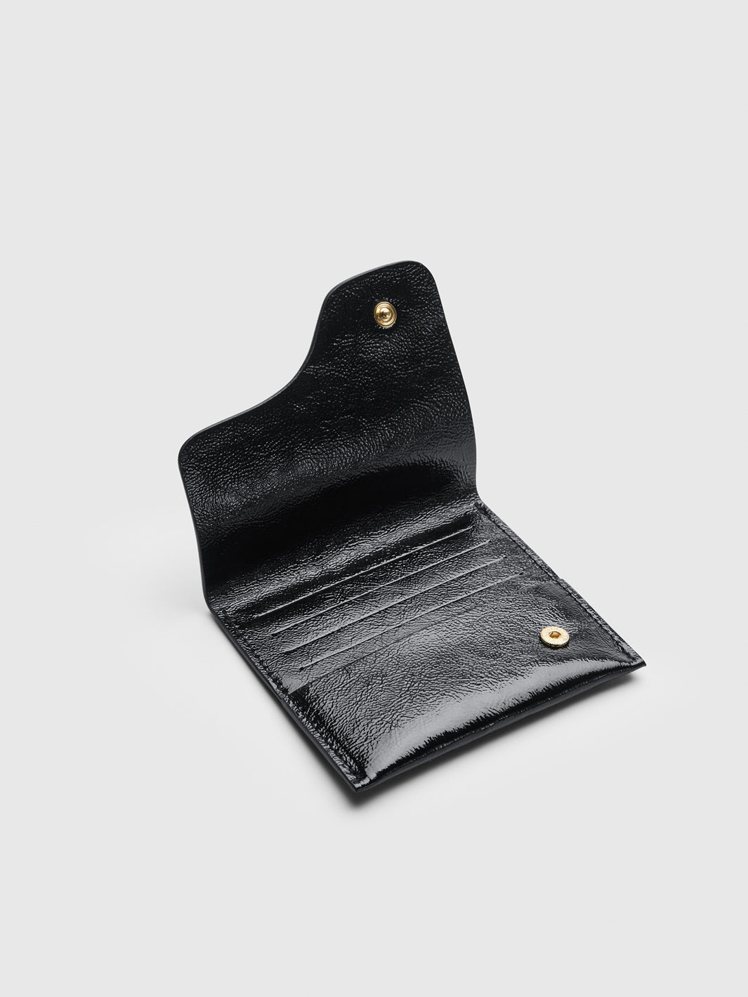 Olba Black Naplak Leather Wallet