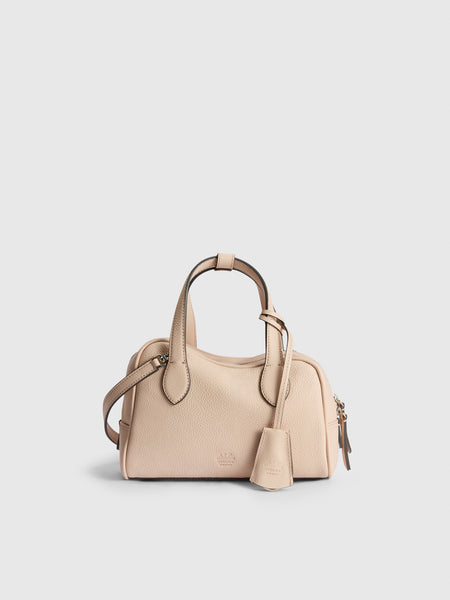 Ormelle Cipria Grained Leather Top handle bag | ATP Atelier