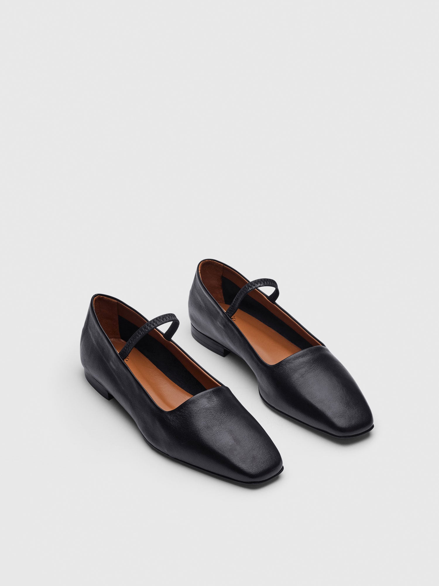 Petina Black Nappa Mary Jane Flats – ATP Atelier