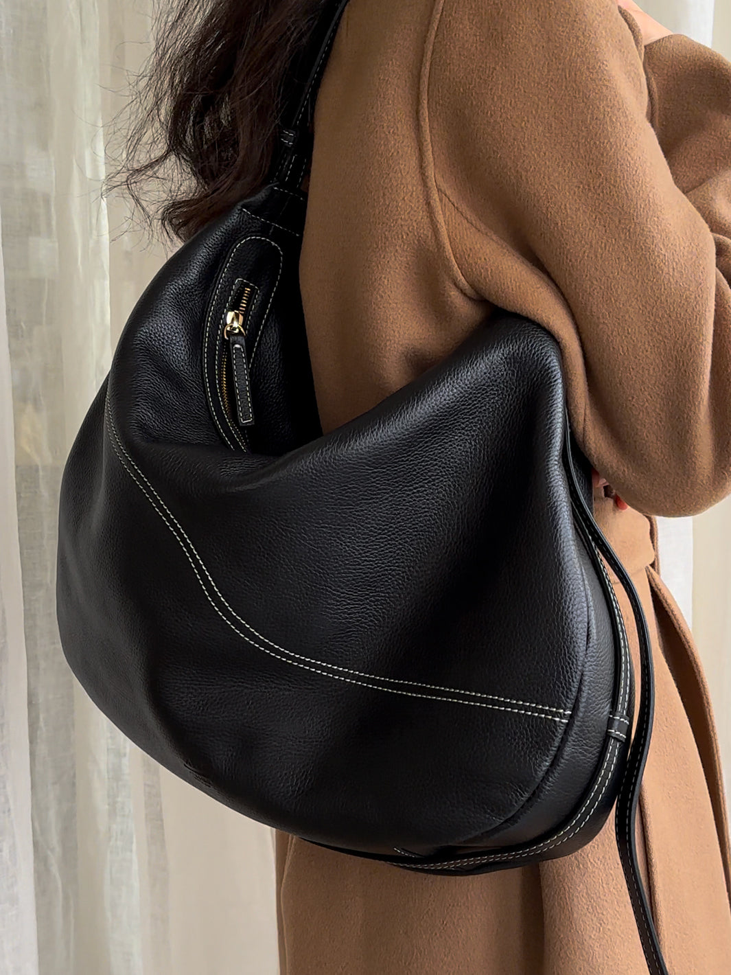 Hobo Bag Big Bag Leather Large Designer Ladies Hobo Bag: Stylish