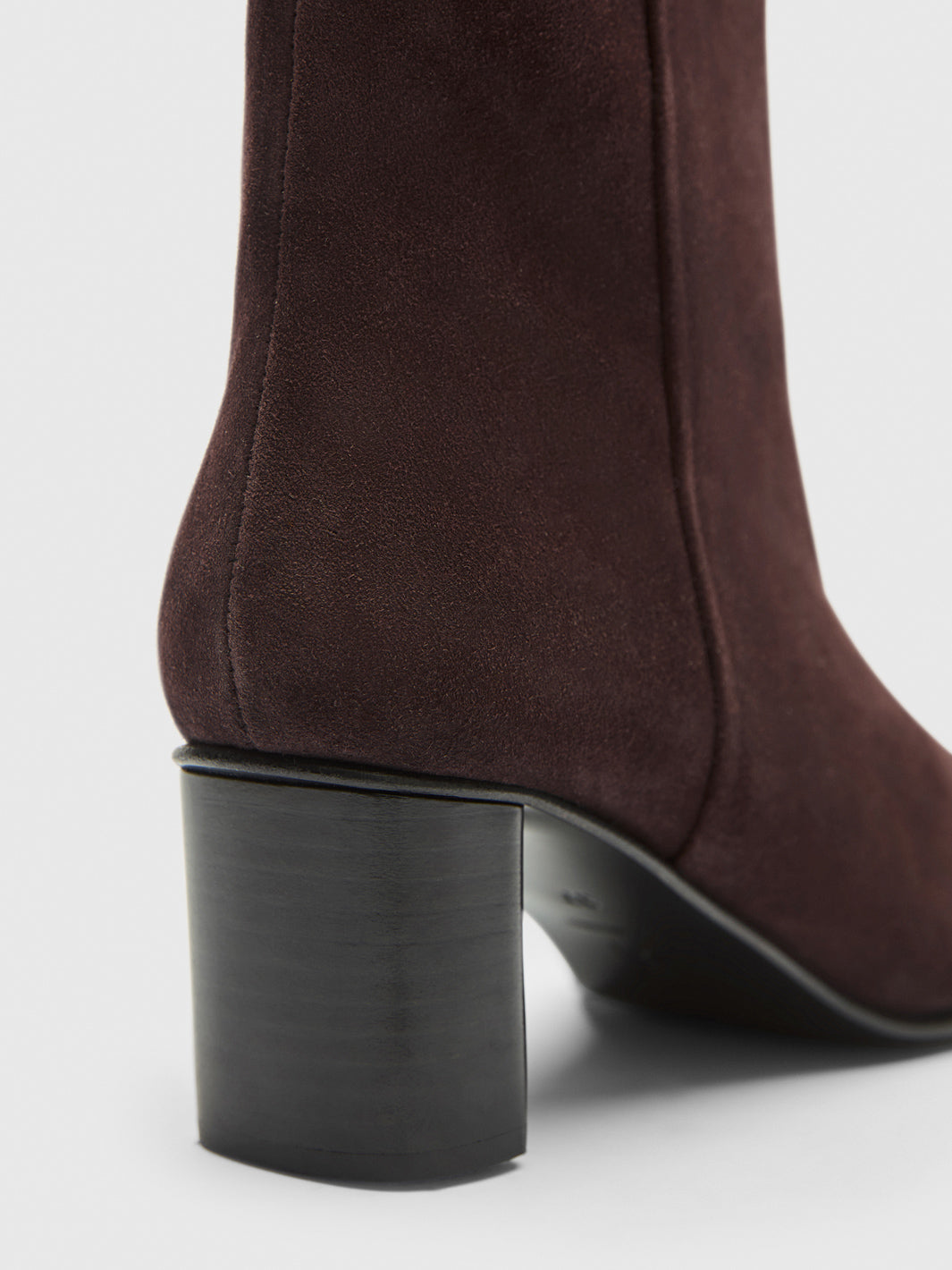 Praia Walnut Suede Ankle boots | ATP Atelier | Official Site