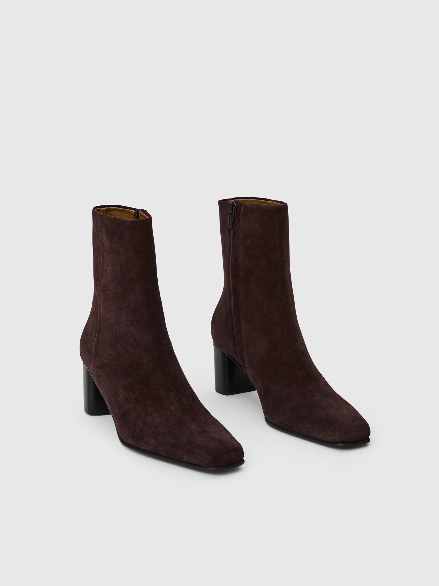 Praia Walnut Suede Ankle boots