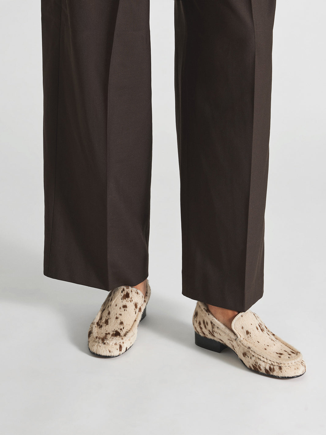 Rivello Mandorla Printed Mini Cow Slip-ins