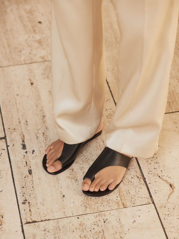 ATP Atelier】Airola Black Nappa Flats 買う www.housesofnutrition.com