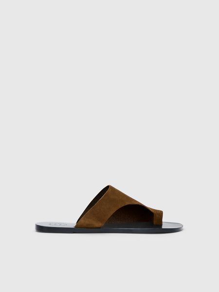 Rosa Cannella Suede Cutout sandals | ATP Atelier | Official Site