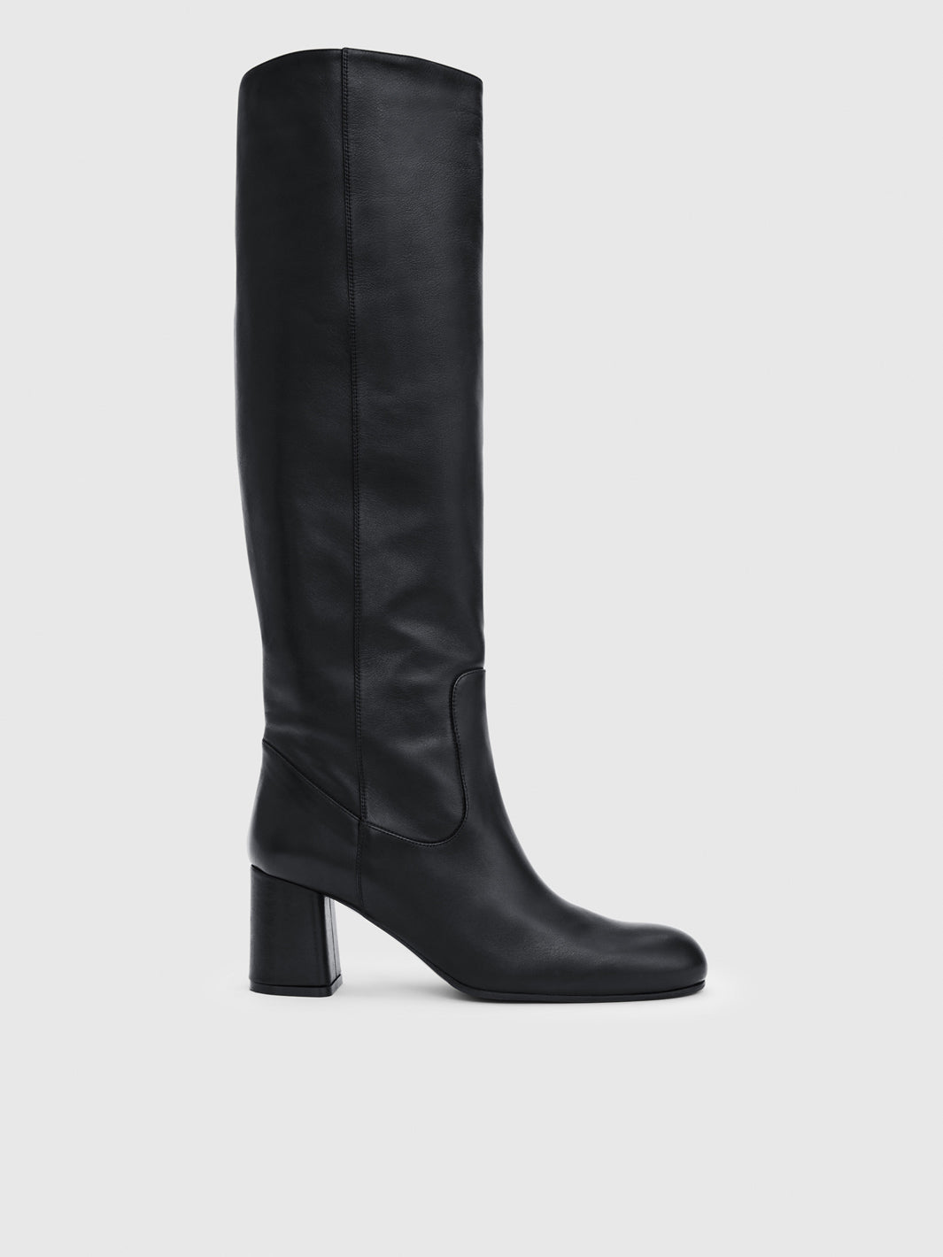 Sarconi Black Leather Knee high boots