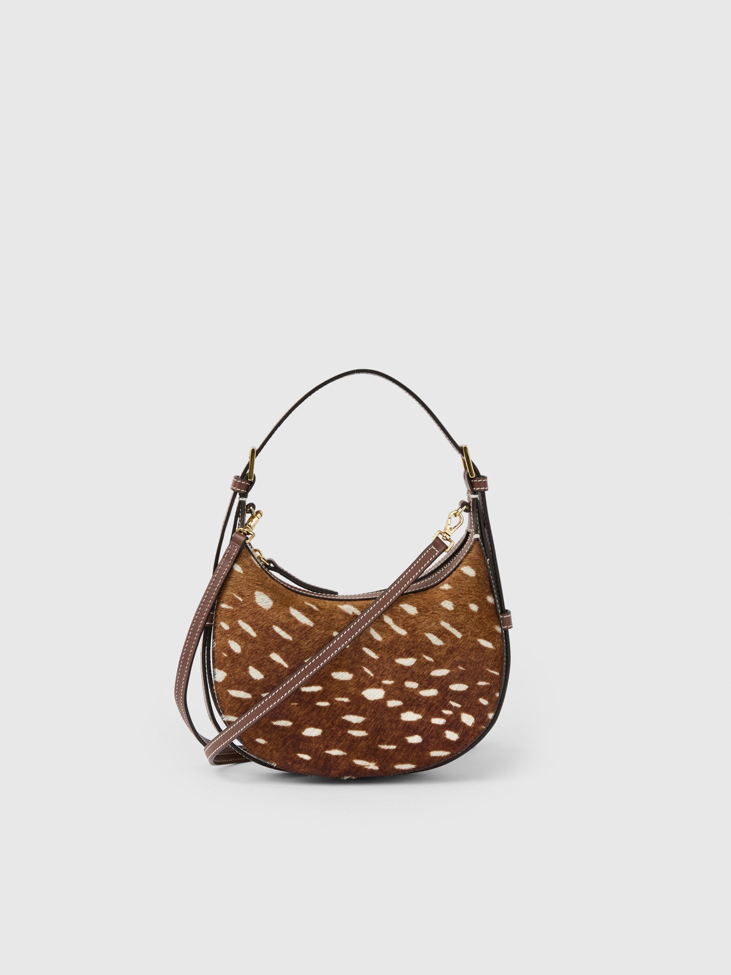 Silea Cannella Printed Cerbiatto/Leather Mini hobo bag