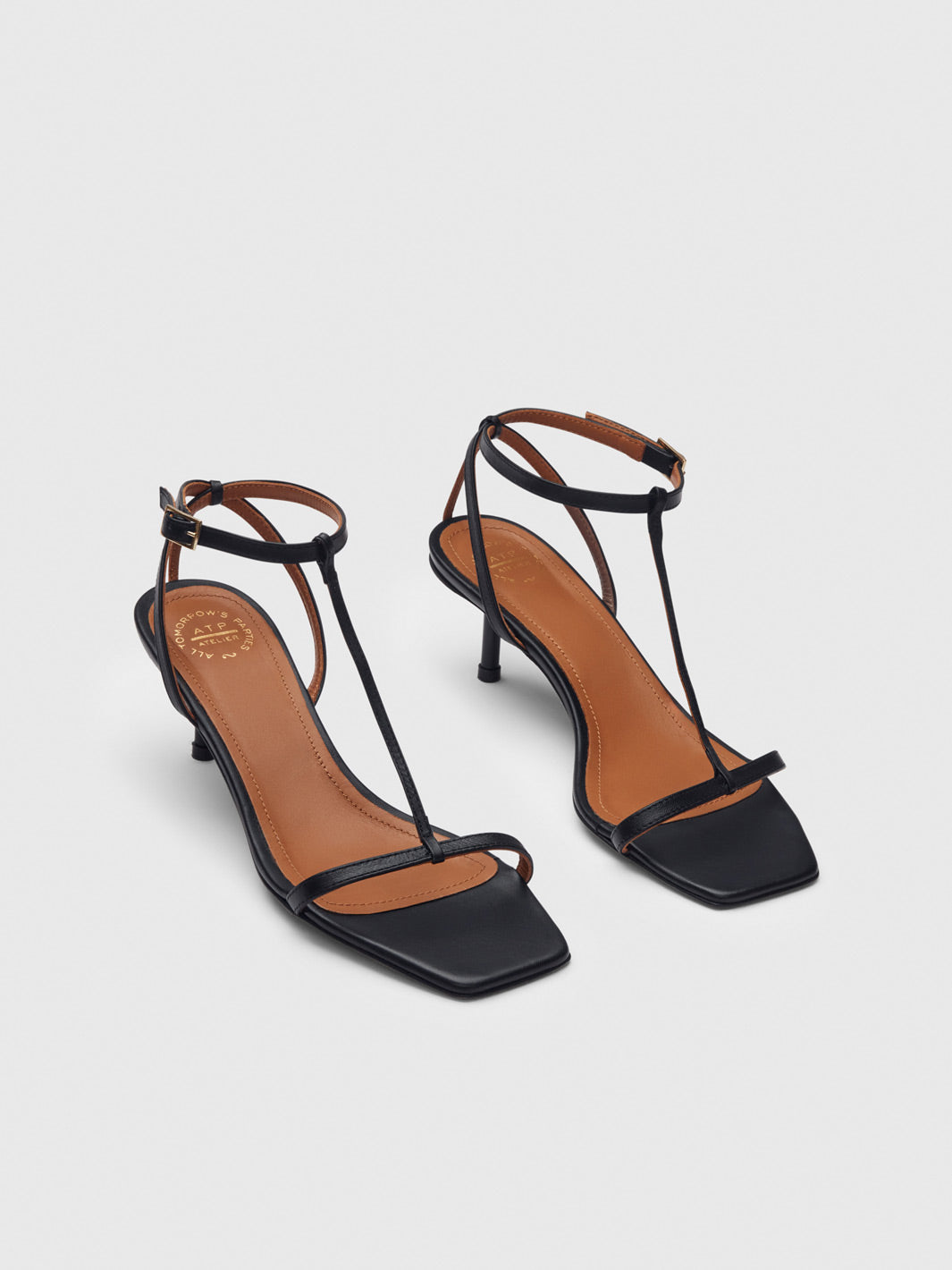 Taccoli Black Nappa Heeled sandals