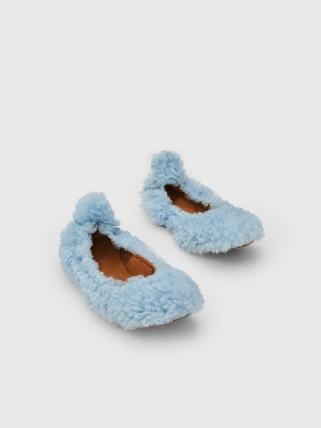 Shearling ballet online slippers