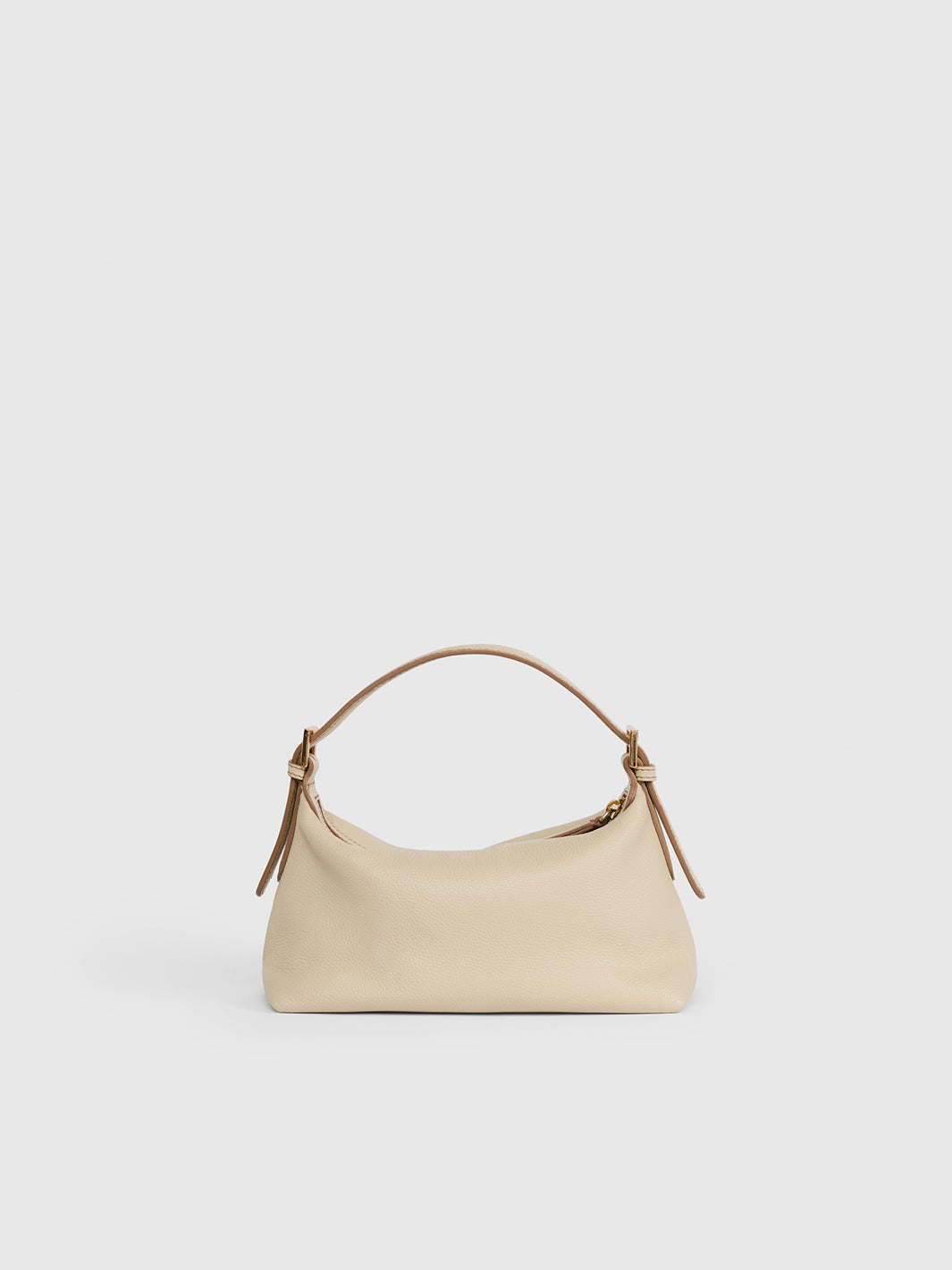 Vadena Mandorla Grained Leather Pouch