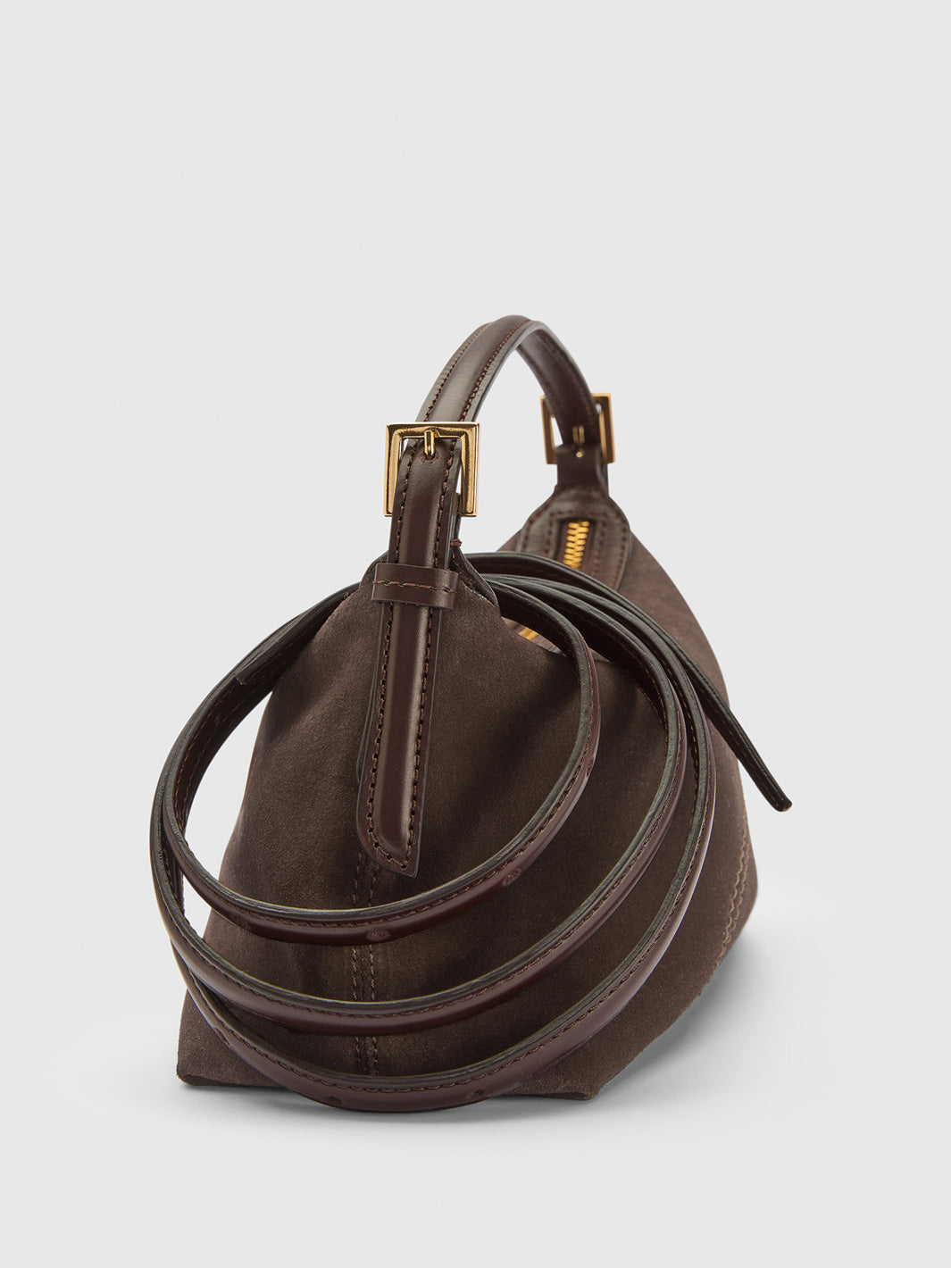  バーガンディ ATP　L　メイドインUSA Vadena Walnut Suede/Leather Pouch | ATP Atelier | Official Site